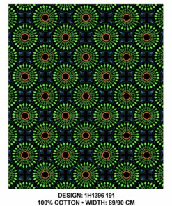 THREE CATS CW191 BLACK - ORANGE/LIME & TURQ SHWESHWE H1396 191
