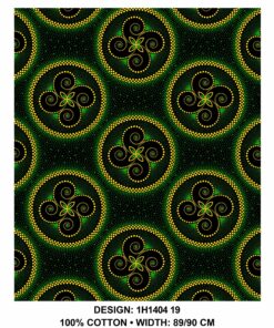 THREE CATS CW19 GREEN - GOLD & BLACK SHWESHWE H1404 19