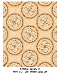 THREE CATS CW55 CREAM - BLACK & GOLD SHWESHWE H1404 55