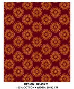 THREE CATS CW20 MAROON - GOLD & ORANGE SHWESHWE H1405 20