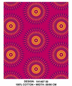 THREE CATS CW50 PINK - BLUE & GOLD SHWESHWE H1407 50