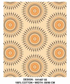 THREE CATS CW55 CREAM - BLACK & GOLD SHWESHWE H1407 55
