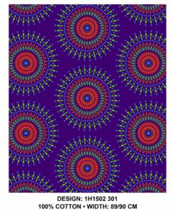THREE CATS CW301 PURPLE - ORANGE/LIME & BLUE SHWESHWE H1502 301
