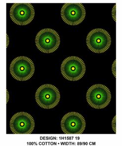 THREE CATS CW19 GREEN - GOLD & BLACK SHWESHWE H1587 19