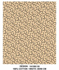 THREE CATS CW55 CREAM - BLACK & GOLD SHWESHWE H1592 55