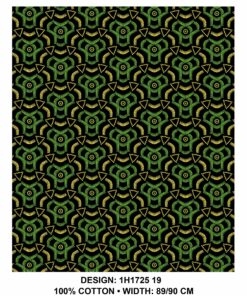 THREE CATS CW19 GREEN - GOLD & BLACK SHWESHWE H1725 19