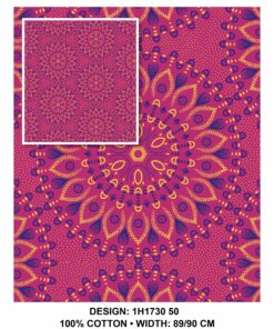 THREE CATS CW50 PINK - BLUE & GOLD SHWESHWE H1730 50