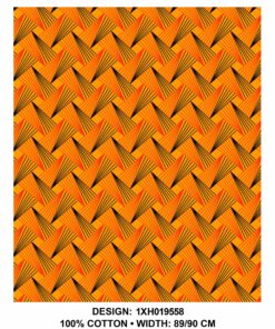 THREE CATS CW58 YELLOW - BLACK & ORANGE SHWESHWE XH0195 58