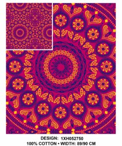 THREE CATS CW50 PINK - BLUE & GOLD SHWESHWE XH0527 50