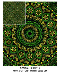 THREE CATS CW19 GREEN - GOLD & BLACK SHWESHWE XH0527 19
