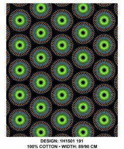 THREE CATS CW191 BLACK - ORANGE/LIME & TURQ SHWESHWE H1501 191
