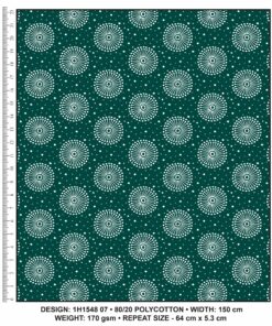 KWA NOBANTU BOTTLE GREEN & WHITE - H1548 07