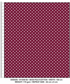 KWA NOBANTU MAROON & WHITE - H1549 06