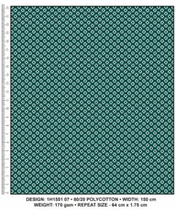 KWA NOBANTU BOTTLE GREEN & WHITE H1551 07