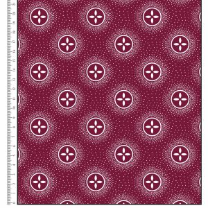 KWA NOBANTU MAROON & WHITE - H1567 06