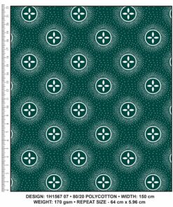 KWA NOBANTU BOTTLE GREEN & WHITE - H1567 07
