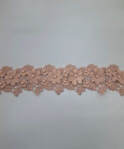 FANCY LACE TRIMMING - DUSTY PINK