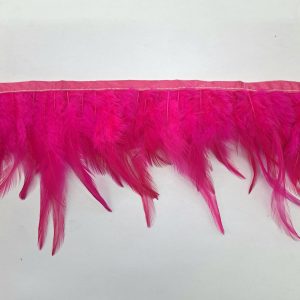 FANCY FEATHER TRIMMING - CERISE PINK