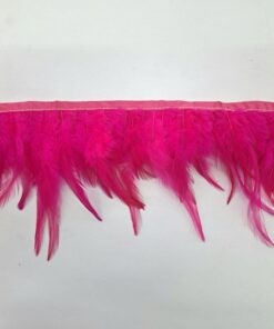 FANCY FEATHER TRIMMING - CERISE PINK