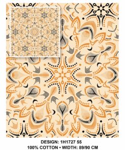 THREE CATS CW55 CREAM - BLACK & GOLD SHWESHWE H1727 55