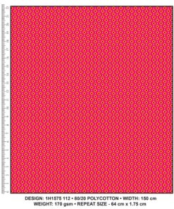 KWA NOBANTU CW112 PINK - YELLLOW/BLACK & WHITE H1575 112