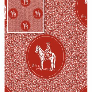 THREE CATS CW03 RED & WHITE SHWESHWE 2513 03