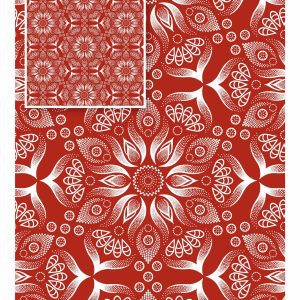 THREE CATS CW03 RED & WHITE SHWESHWE H1723 03