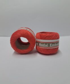 EMBROIDERY COTTON FILOSHEEN 12X20MTRS - 614 RED