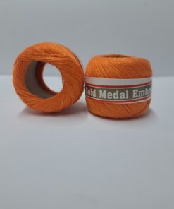 EMBROIDERY COTTON FILOSHEEN 12X20MTRS - 807 ORANGE