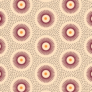 THREE CATS COLOUR 551 CREAM - MAROON/ORANGE & BLACK