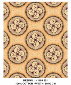 THREE CATS CW551 CREAM - MAROON/ORANGE & BLACK SHWESHWE H1499 551