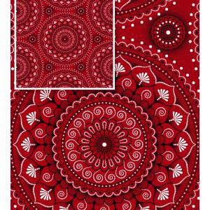 THREE CATS CW03 RED - BLACK & WHITE SHWESHWE H1745 03