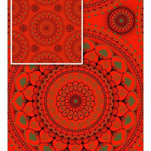 THREE CATS CW16 ORANGE - LIME & BLACK SHWESHWE H1745 16