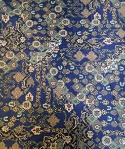PRINTED DUCHESS SATIN - DARK ROYAL DESIGN
