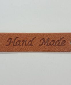 PLAIN LEATHER HAND MADE TAGS - 5 PER PACK