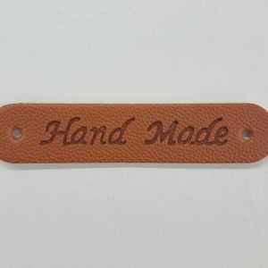PLAIN LEATHER HAND MADE TAGS - 5 PER PACK