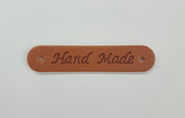 PLAIN LEATHER HAND MADE TAGS - 5 PER PACK
