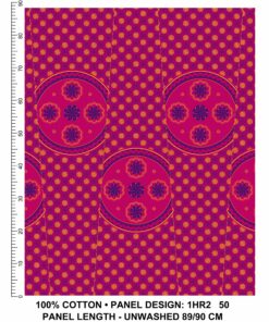THREE CATS CW50 PINK - BLUE & GOLD SHWESHWE PANELS HR2 50