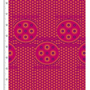THREE CATS CW50 PINK - BLUE & GOLD SHWESHWE PANELS Q1283 50