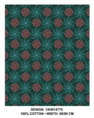THREE CATS CW75 GREEN - TURQ & PINK SHWESHWE XH0147 75