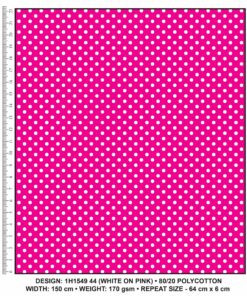 KWA NOBANTU WHITE ON PINK - H1549 44
